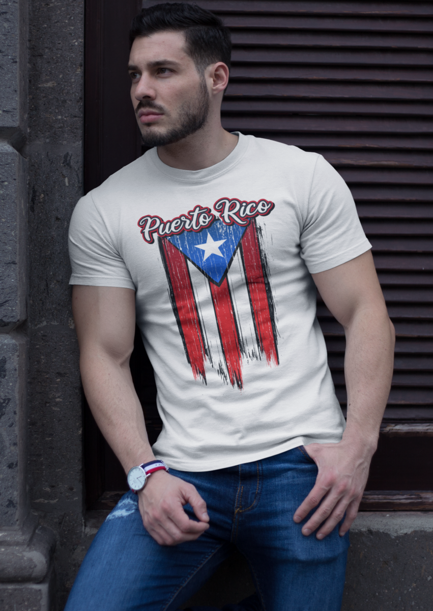 Puerto Rico Flag Fitted T-shirt, Toplevel Sportswear